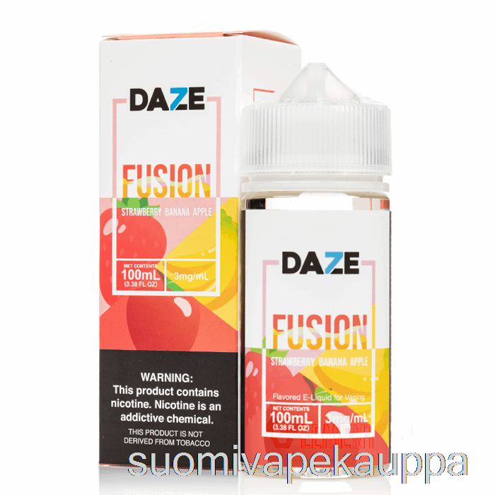 Vape Kauppa Mansikka Banaani Omena - 7 Daze Fuusio - 100ml 6mg